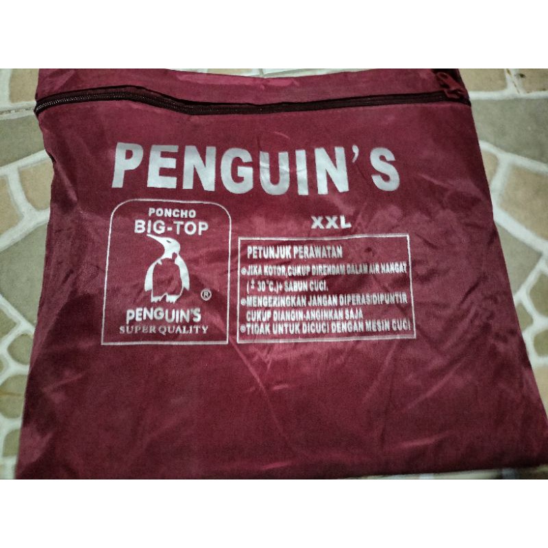 ( PONCHO BIG-TOP ) Jas Hujan Poncho Penguin's XXL