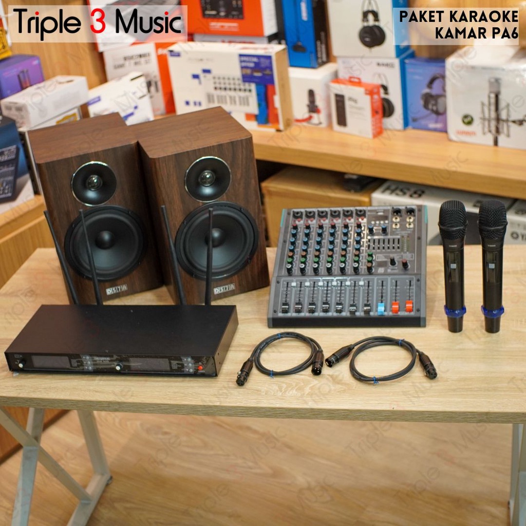 Paket Karaoke Kamar Recording tech RT PA6 Smart tv