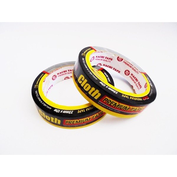 

ISOLASI LAKBAN / CLOTH TAPE / LAKBAN HITAM NACHI (23MM / 35MM / 46MM)