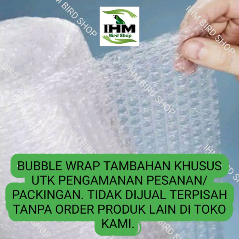 

Bubble Wrap untuk packing tambahan / Ekstra keamanan barang anda