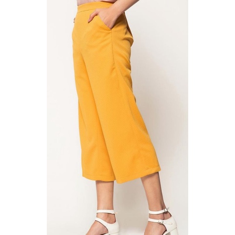 Celana Kulot 7/8 Midi Sebetis Bahan Scuba Premium