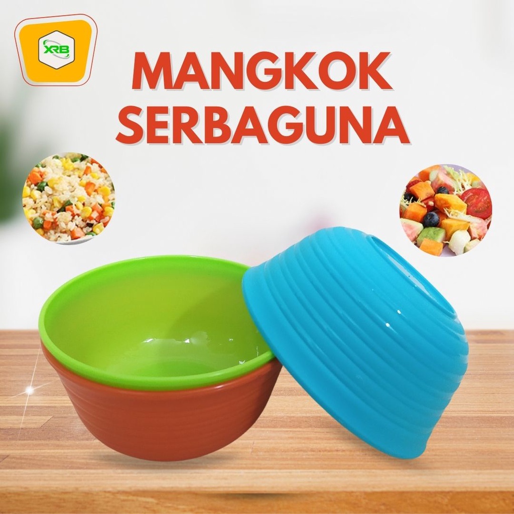 Mangkok Sup Mangkuk Makan Plastik Bulat PP BPA FREE Mangkuk Piknik Mangkuk Indomie Mangkok Bakso Serbaguna Lemony