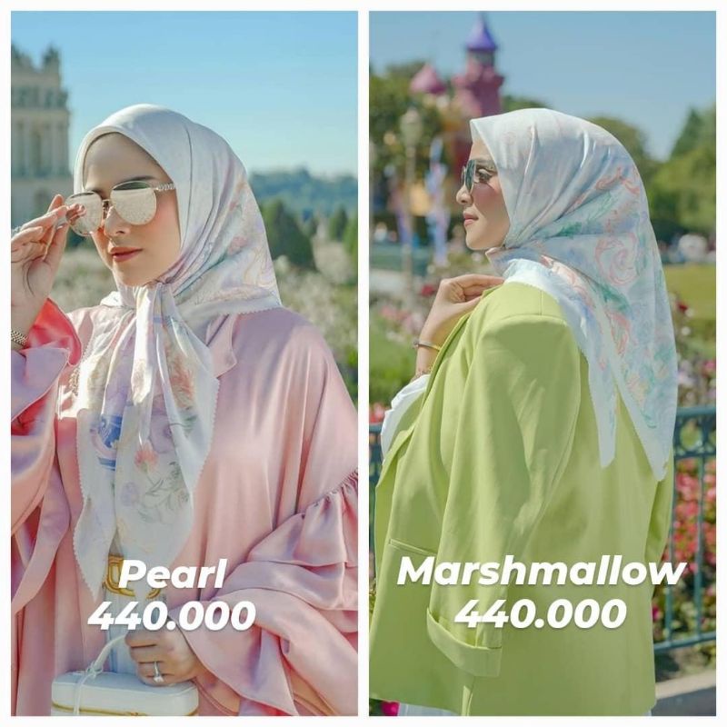 THE WONDERLAND BUTTONSCARVES | WONDERLAND PEARL | WONDERLAND MARSMALLOW