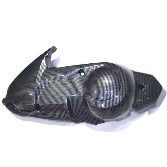 TUTUP CVT SPAREPART U9B VARIASI SEPEDA MOTOR YAMAHA NMAX BLACK CARBON
