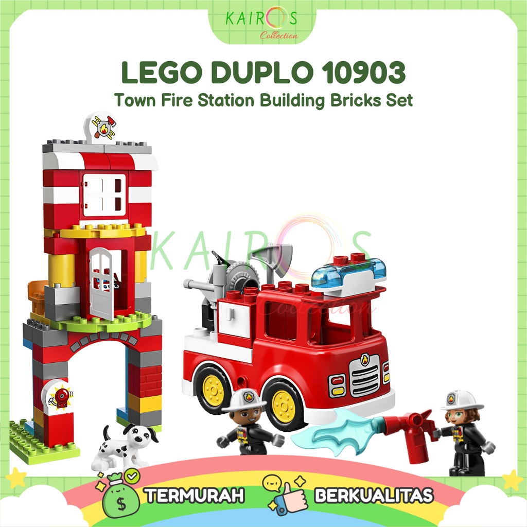 LEGO DUPLO Town Fire Station Building Bricks Set 10903