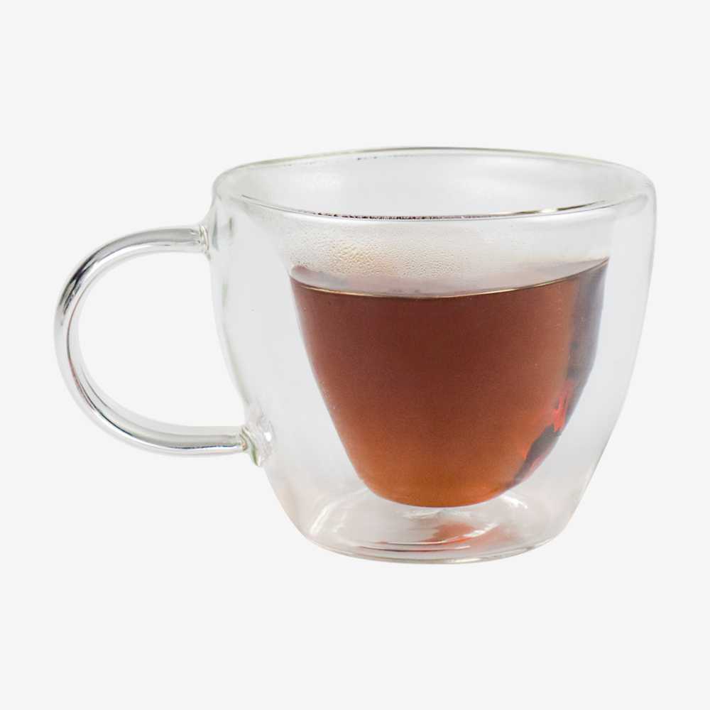 CREATIVE CANGKIR KOPI ANTI PANAS DOUBLE-WALL GLASS LOVE SERIES 150ML COFFEE MUG HIAS TEH MINI PORTAB