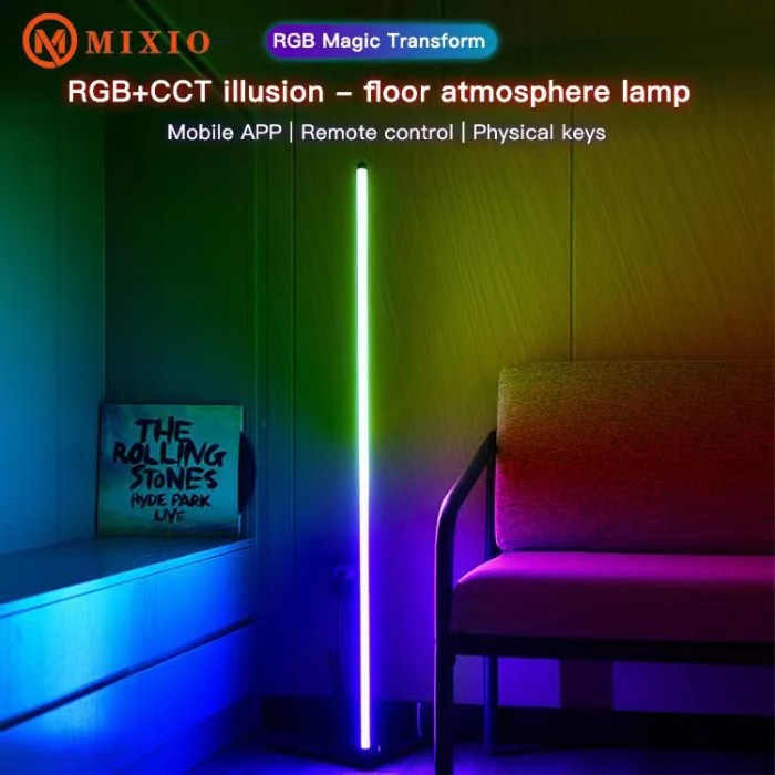 MIXIO RGB Changing Standing Floor Lamp by Remote Controller and App