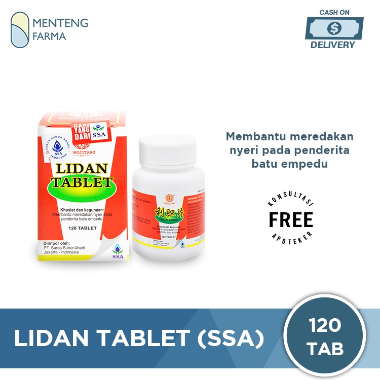 Lidan Tablets (SSA) - Meringankan Nyeri pada Penderita Batu Empedu