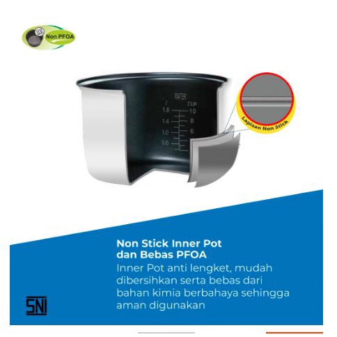 FM - MIYAKO Rice cooker Penanak Nasi MURAH - MCM 606 A (0.63 L)