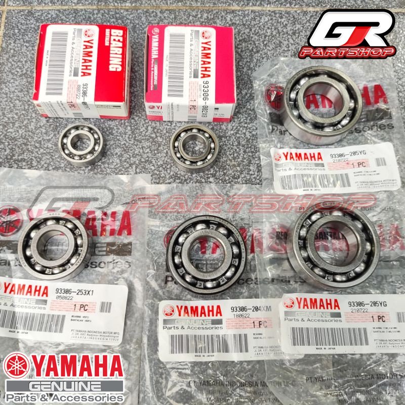 BEARING MADE IN JAPAN SET KRUK AS RASIO F1ZR FORCE 1 SIGMA CHAMP ALFA ORI YGP F1 FORCEONE FORCE1 ONE FIZR FIZ F1Z R CRANKSHAFT BANDUL BERING KLAHER LAHER LAHAR LAKER GIR GEAR ORIGINAL YAMAHA