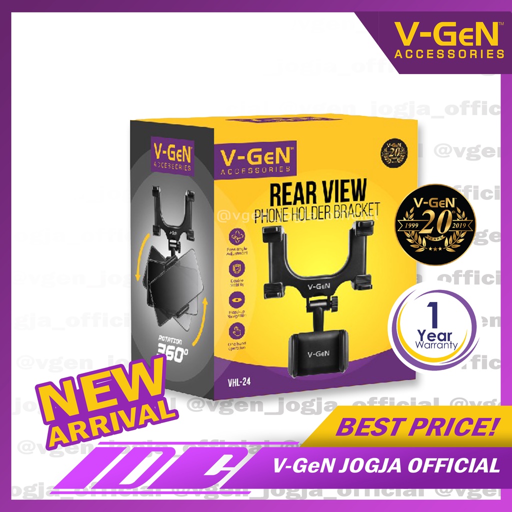 Car Holder V-GeN VHL-24 Rear View Holder Hanpdhone 360° V-GeN