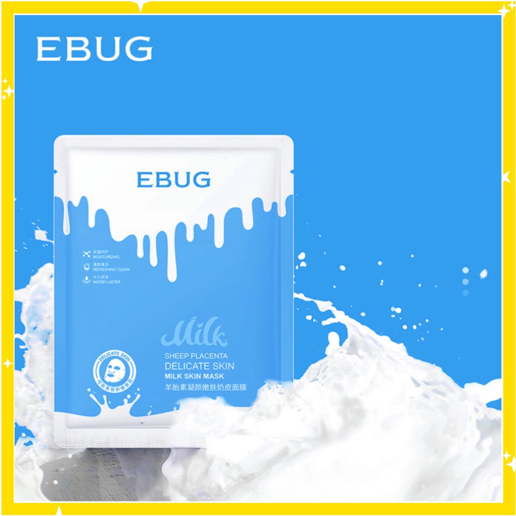 EBUG Susu Cows Milk Facial Sheet Mask Masker Wajah BQ045