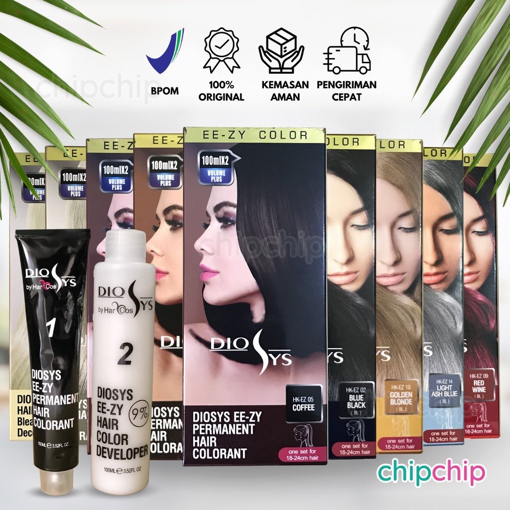 Jual Chipchip Diosys Hair Color Permanent 100ml Cat Rambut Pewarna Rambut Bpom 7101 Shopee