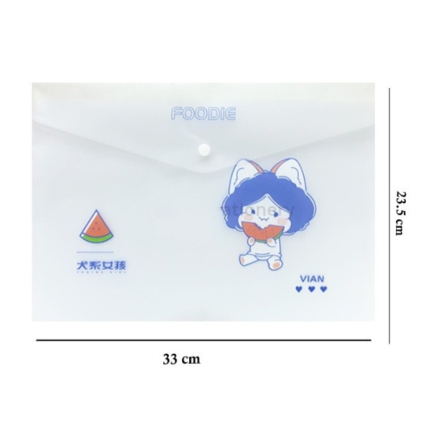 

WENGU Map Kancing A4 Document Bag Tas (D391)