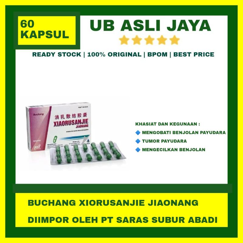 Buchang Xiaorusanjie Jiaonang 60 Kapsul / benjolan payudara