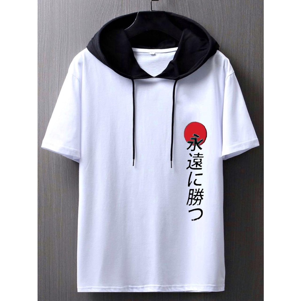 KAOS HOODIE PRIA LENGAN PENDEK/KAOS HOODIE KUPLOK PRIA/KAOS PRIA T-SHIRT TERLARIS/KAOS HOODIE T-SHIR