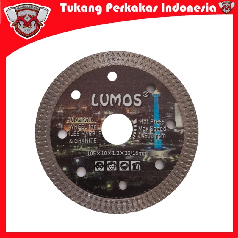 Diamond wheel turbo 4 inch Mata pisau potong keramik Mata potong Granit Lumos