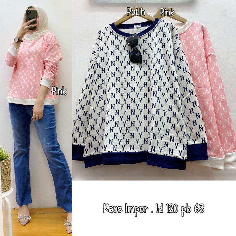 kaos import NY/fashion wanita modern