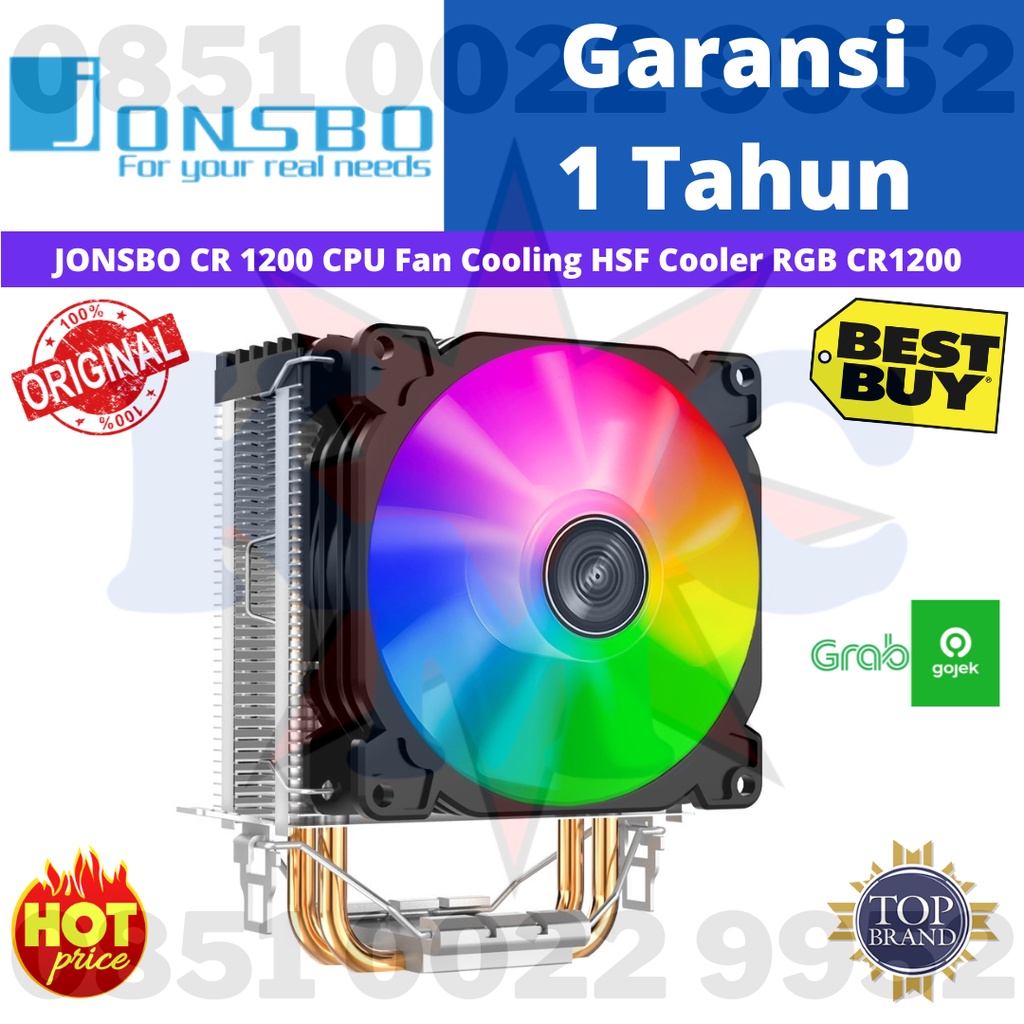 JONSBO CR 1200 CPU Fan Cooling HSF Cooler RGB CR1200