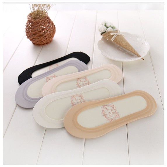 Kaos Kaki bambu Pendek Invisible kaus kaki balet Hidden Socks Flat Shoes Low