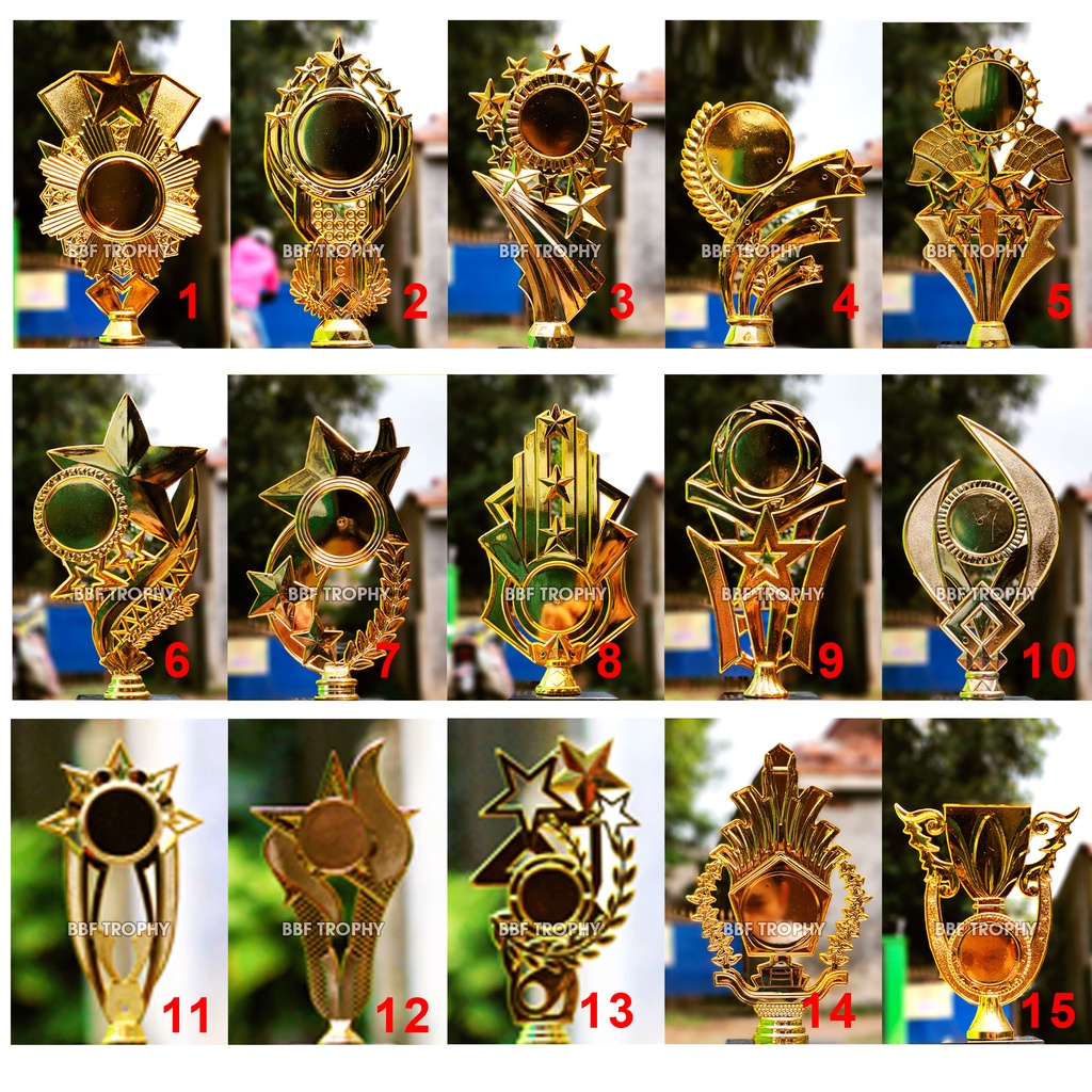 Piala 2 kaki 2K CK05 GOLD SET 1-2-3