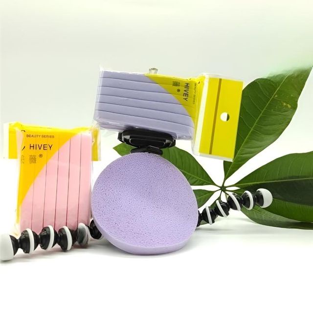 FY 1Set 12 Stick Spons Kentang Facial Cleanser / Sponge Kentang / Spon Make Up Wajah ATK Real Pict