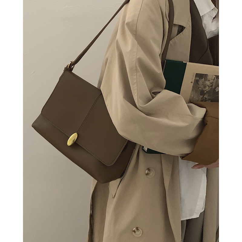 Suhao all-match tas kapasitas besar wanita 2021 baru trendi fashion retro tas ketiak tas niche Perancis