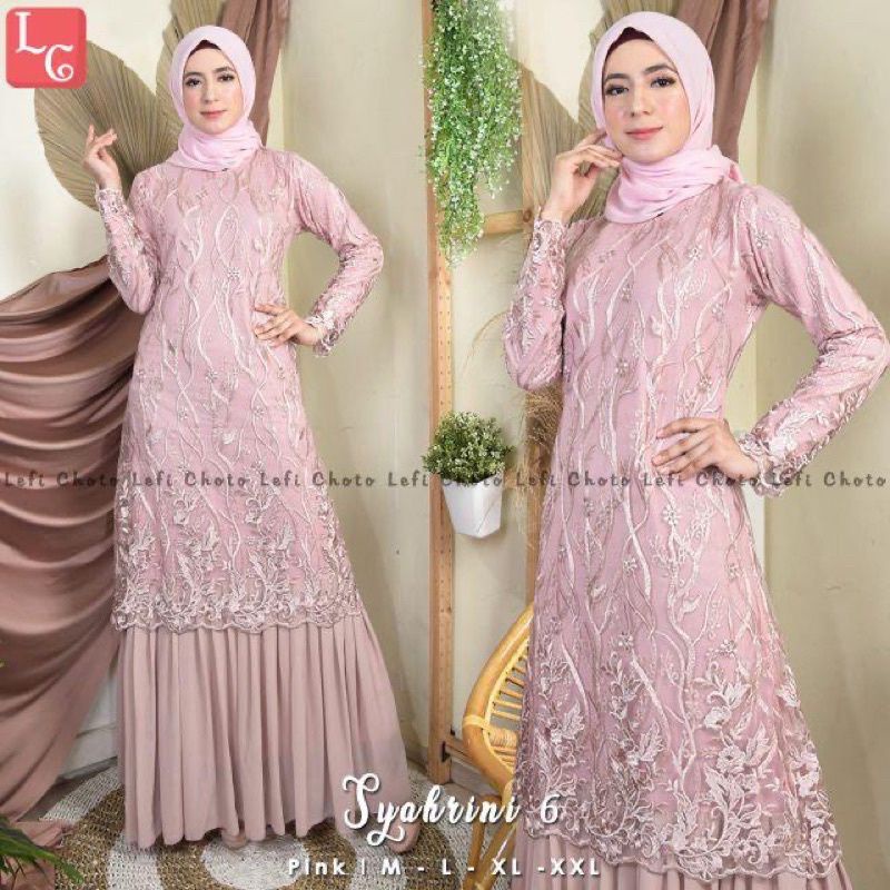 Gamis modern syahrini  / kebaya modern / gamis pesta / dress tutu / gamis pesta / gamis terbaru 2021