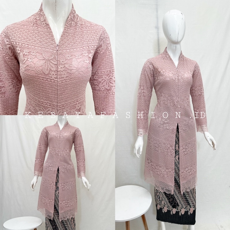 kebaya Modern. brukat busui. kebaya pesta. kebaya tunik busui. brukat modern resleting depan