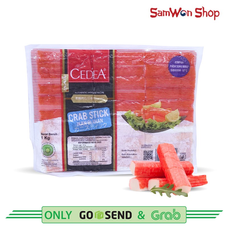 

CEDEA CRAB STICK 1 KG - FROZEN FOOD KEPITING OLAHAN STEAMBOAT