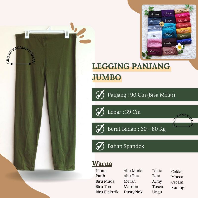 Celana Legging Panjang Jumbo