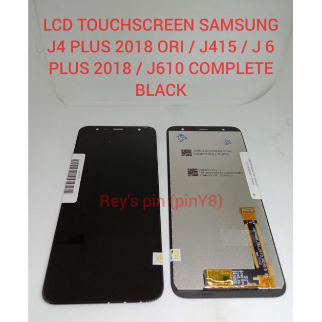 LCD TOUCHSCREEN SAMSUNG J4 PLUS COMPLETE BLACK