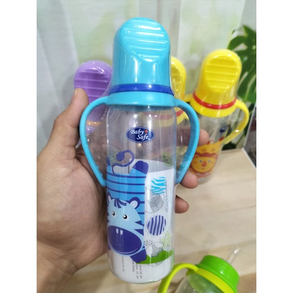 Paket Botol Susu Lengkap/Botol+Nipple+Sedotan+Pegangan Botol Baby Safe 250Ml