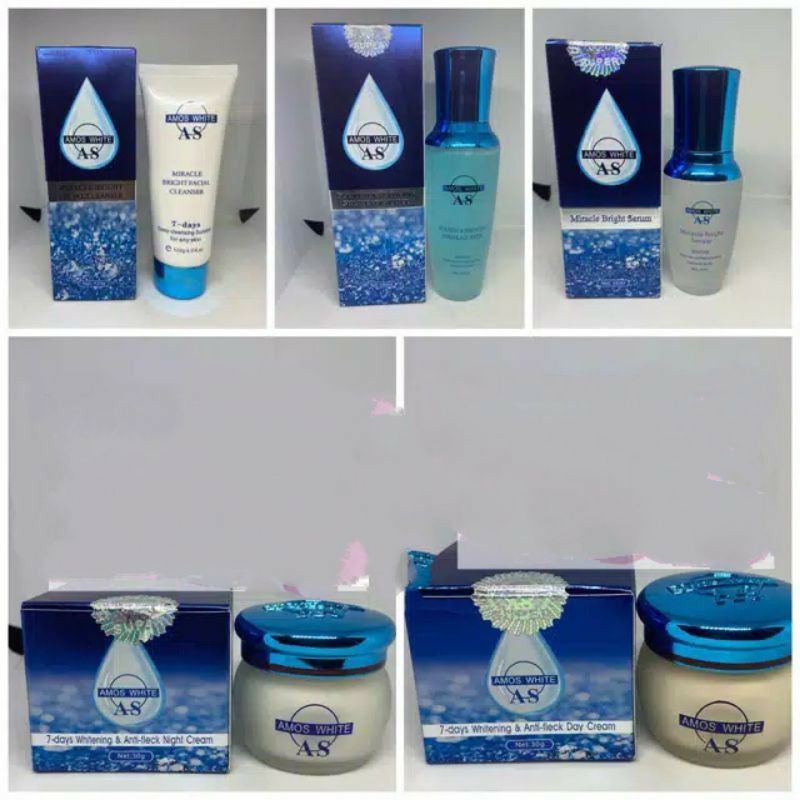 New Formula / cream amos white / amos cream wajah terbaru / paket complete cream