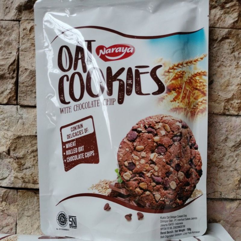 

OAT COOKIES WITH CHOCOLATE CHIP NARAYA 150 GRAM