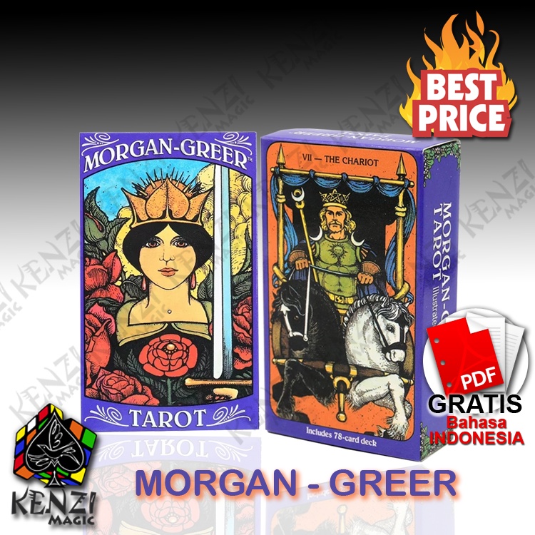 Kartu Tarot Mini Ukuran Saku 78 Lembar untuk Pemula dan Ahli