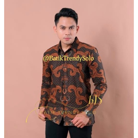 Hem  Kemeja Baju Batik Pria Cowok Laki Laki Slimfit Full Lapis Furing Lengan Panjang Lengan Pendek Original Asli Batik Jumanta Solo Laweyan Size S M L Xl XXL  23