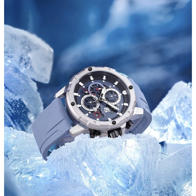 New Arrival Jam Tangan Pria ORIGINAL T5 H 3939G Water Resistant 3ATM Chronograph Tanggal Aktif Stopw