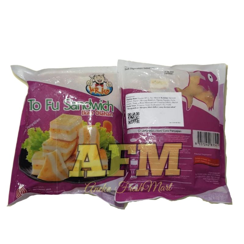 

MR HO SANDWICH TOFU 200GR/450GRAM SEAFOOD TOFU TO FU MR. HO