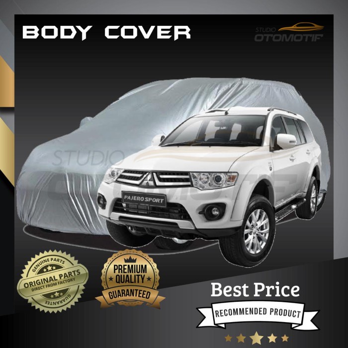 [BISA COD] Sarung Mobil Pajero Lama Premium / Body Cover Pajero Sport Premium / Perlengkapan Variasi