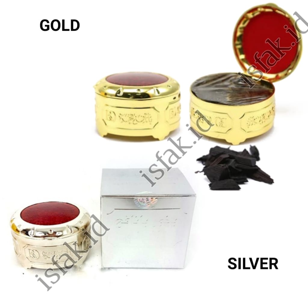 Bukhur Zahabi Buhur Dzahabi Gold Bakhoor Dahabi Banafa For Oud Silver Bukhour Gahru BO Asli Dupa Gaharu Arab Kemenyan Impor Kemasan Cantik