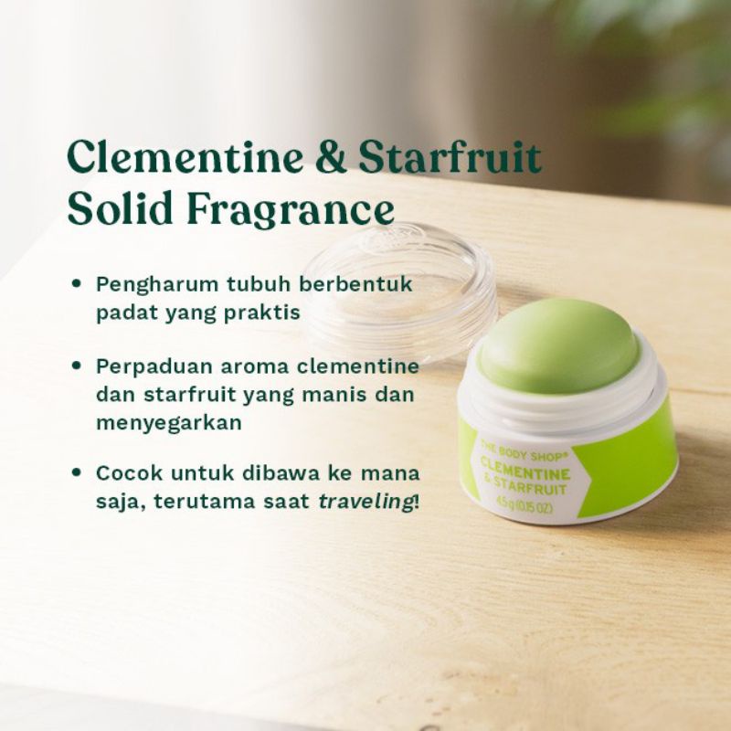 The Body Shop Clementine & Starfruit Solid Fragrance 4.5gr