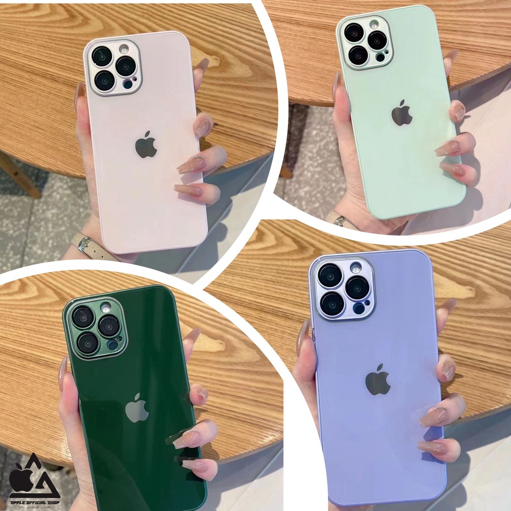 PREMIUM AG 9D GLASS CASE + LENSA KAMERA IPHONE 7+ 8+ XR X XS MAX 7 8 SE 2 11 11 PRO MAX 12 12 PRO MAX MINI  TEMPERED GLASS LENS CAMERA iPhone STEEL PRO FROSTED SOFTCASE HIGH CLASS SILIKON SOFT CASE iPhone MEWAH