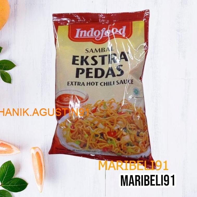 

Ready Stok Indofood Sambal Extra Pedas Pillow 1Kg grosir