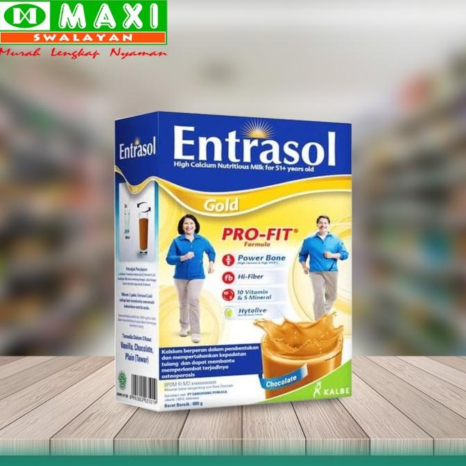 

[ COD ] Entrasol Gold 600gr Coklat/Vanila
