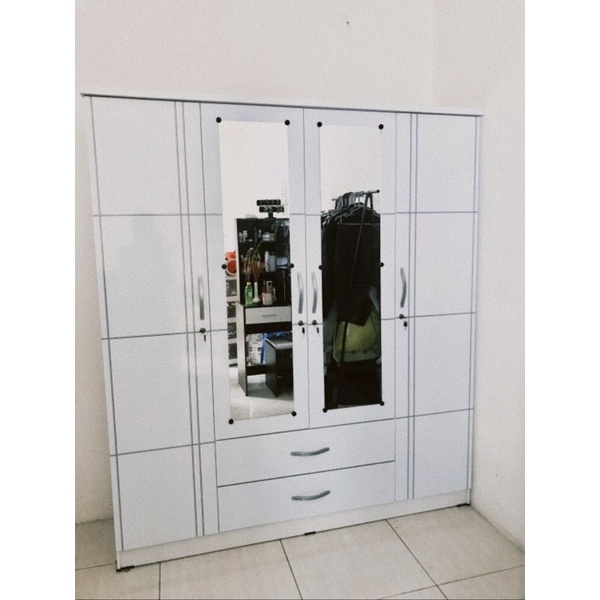 lemari baju pintu 4 minimalis