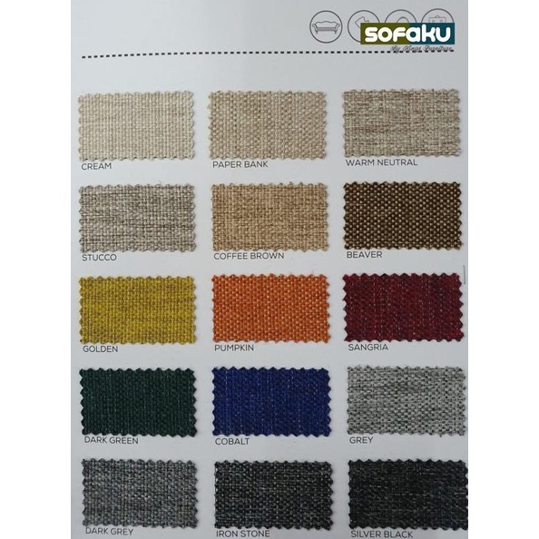 DAVANO Regency - Kain Kanvas Jepang Sofa/Fabric Kursi - Bahan Tebal