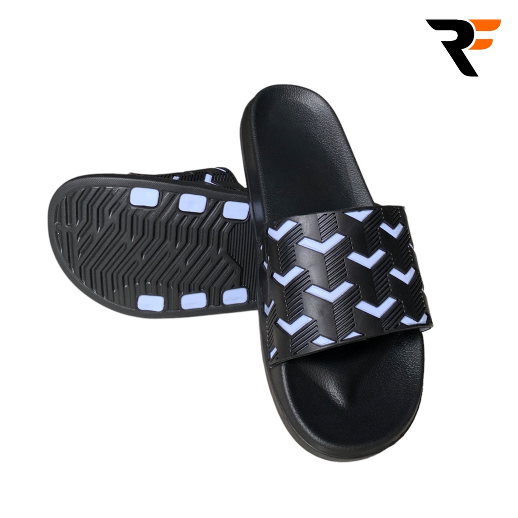 RF CLTHG SANDAL SLOP TERBARU SANDAL SLIDE PRIA SANDAL SLIDE WANITA SANDAL SLOP TANPA LEM SENDAL SLIP ON MOTIF KEREN TERBARU ANTI AIR