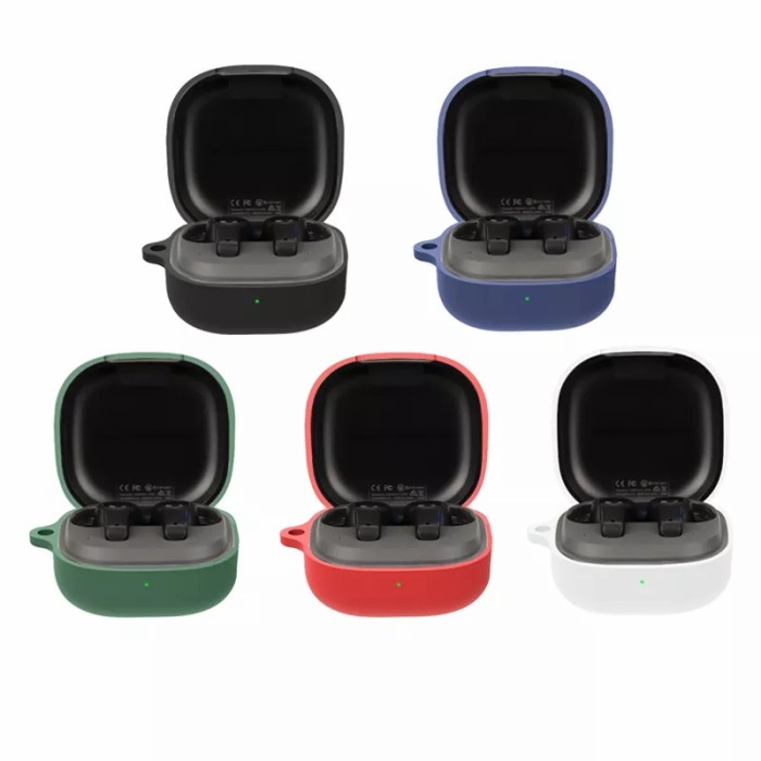 NEW Case Casing Silicon Protective SoundPeats T3 / SoundpeatsT3+ Carabiner - Biru