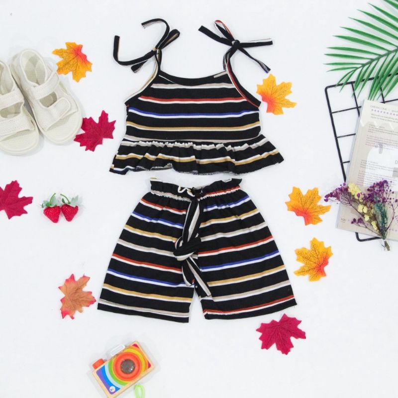 Setelan Bayi Lexa Aurel 0 - 24 bulan / Baju Anak Todler Baby Rainbows Quality Premium